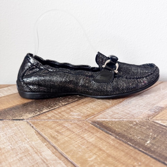 AGL Attilio Giusti Leombruni Black shiny driving moccasin loafers - Picture 4 of 12